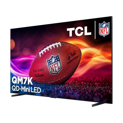 TCL 75-Inch Class QM7K Series QD-Mini LED 4K UHD Google Smart TV Best Premium Mini-LED TV - QLED, 144hz, 288hz Gaming Rate, Anti-Reflective Screen, Bang & Olufsen Audio, Atmos (75QM7K, 2025 Model)