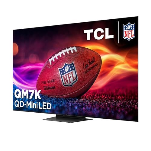 TCL 75-Inch Class QM7K Series QD-Mini LED 4K UHD Google Smart TV Best Premium Mini-LED TV - QLED, 144hz, 288hz Gaming Rate, Anti-Reflective Screen, Bang & Olufsen Audio, Atmos (75QM7K, 2025 Model)