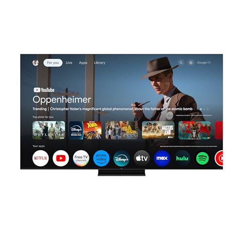 TCL 75-Inch Class QM7K Series QD-Mini LED 4K UHD Google Smart TV Best Premium Mini-LED TV - QLED, 144hz, 288hz Gaming Rate, Anti-Reflective Screen, Bang & Olufsen Audio, Atmos (75QM7K, 2025 Model)