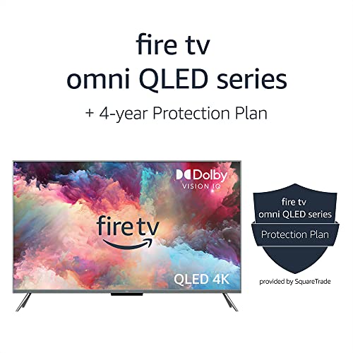Amazon Fire TV 65" Omni QLED Series 4K UHD smart TV, Dolby Vision IQ, Fire TV Ambient Experience, local dimming, hands-free with Alexa