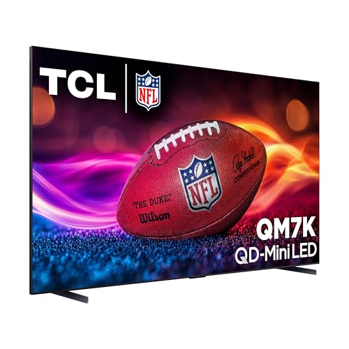 TCL 75-Inch Class QM7K Series QD-Mini LED 4K UHD Google Smart TV Best Premium Mini-LED TV - QLED, 144hz, 288hz Gaming Rate, Anti-Reflective Screen, Bang & Olufsen Audio, Atmos (75QM7K, 2025 Model)