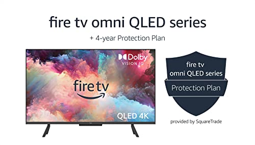 Amazon Fire TV 65" Omni QLED Series 4K UHD smart TV, Dolby Vision IQ, Fire TV Ambient Experience, local dimming, hands-free with Alexa