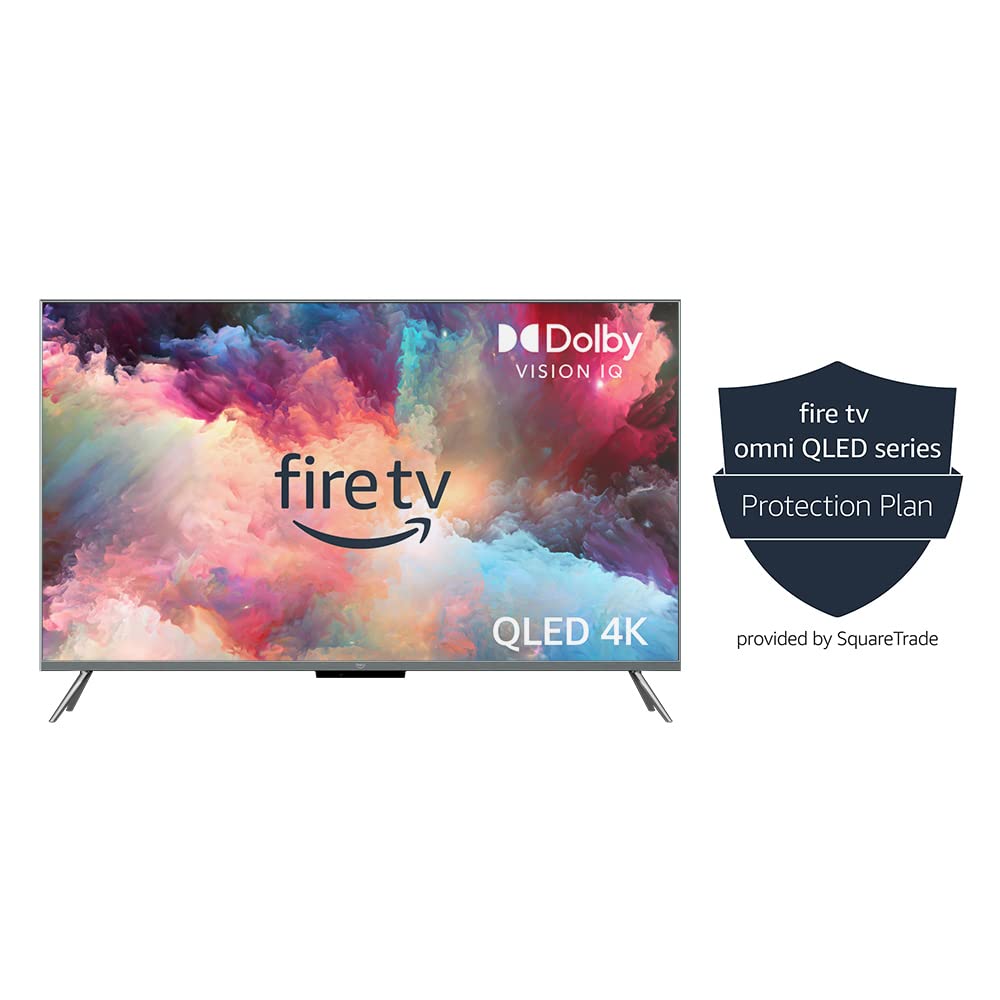 Amazon Fire TV 65" Omni QLED Series 4K UHD smart TV, Dolby Vision IQ, Fire TV Ambient Experience, local dimming, hands-free with Alexa