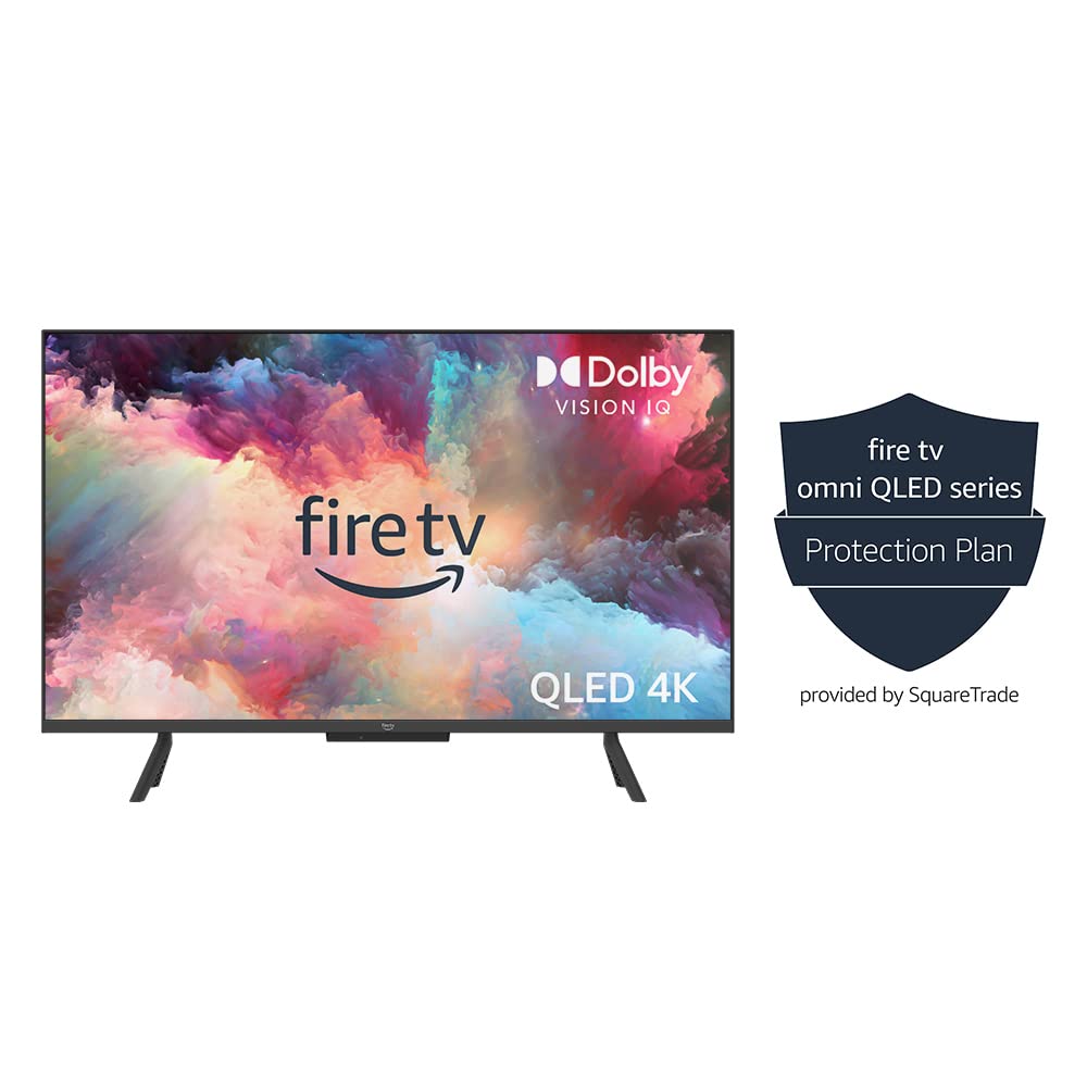 Amazon Fire TV 65" Omni QLED Series 4K UHD smart TV, Dolby Vision IQ, Fire TV Ambient Experience, local dimming, hands-free with Alexa