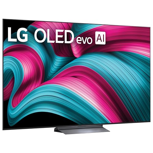 LG 55-Inch Class OLED evo AI 4K C5 Series Smart TV w/Dolby Atmos, Dolby Vision, HDR10, AI Super Upscaling 4K, Filmmaker Mode, Wow Orchestra, Alexa Built-in (OLED55C5PUA, 2025)