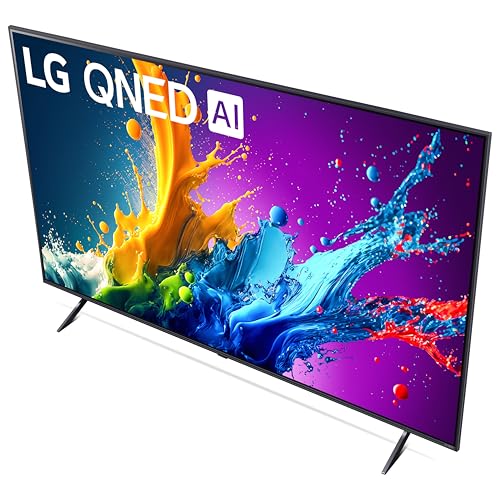 LG 43-Inch Class QNED80T Series LED Smart TV 4K Processor Flat Screen with Magic Remote AI-Powered with Alexa Built-in (43QNED80TUC, 2024)