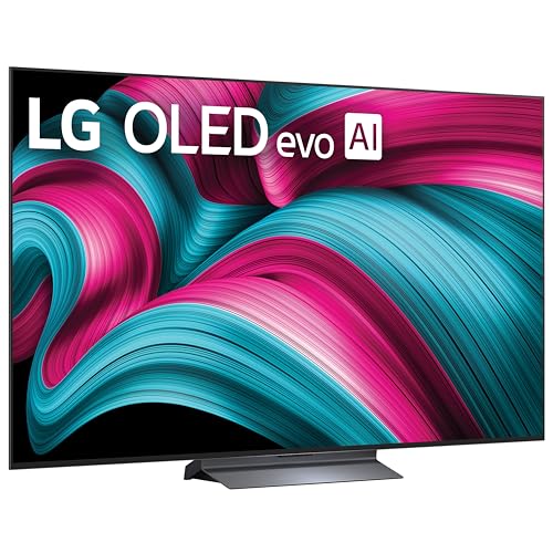 LG 55-Inch Class OLED evo AI 4K C5 Series Smart TV w/Dolby Atmos, Dolby Vision, HDR10, AI Super Upscaling 4K, Filmmaker Mode, Wow Orchestra, Alexa Built-in (OLED55C5PUA, 2025)