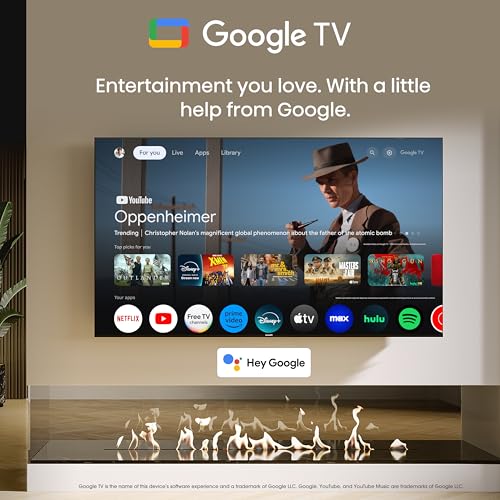 Hisense A7 Series 65-Inch Class 4K UHD Smart Google TV with Voice Remote, Game Mode Plus, Chromecast Built-in (65A7N, 2024 Model)