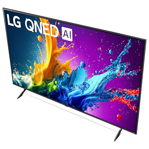 LG 43-Inch Class QNED80T Series LED Smart TV 4K Processor Flat Screen with Magic Remote AI-Powered with Alexa Built-in (43QNED80TUC, 2024)