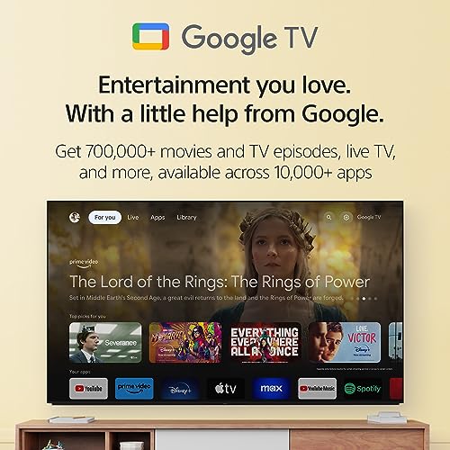 Sony 75 Inch 4K Ultra HD TV X77L Series: LED Smart Google TV KD75X77L- Latest Model, Black