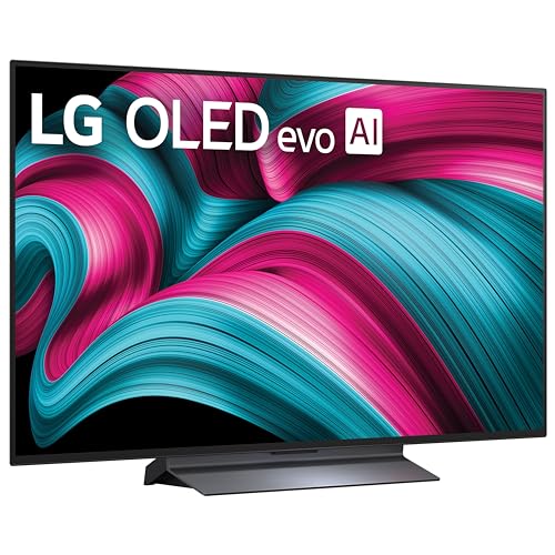 LG 55-Inch Class OLED evo AI 4K C5 Series Smart TV w/Dolby Atmos, Dolby Vision, HDR10, AI Super Upscaling 4K, Filmmaker Mode, Wow Orchestra, Alexa Built-in (OLED55C5PUA, 2025)