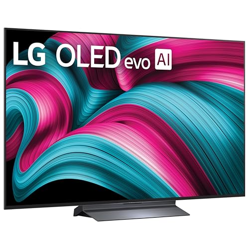 LG 55-Inch Class OLED evo AI 4K C5 Series Smart TV w/Dolby Atmos, Dolby Vision, HDR10, AI Super Upscaling 4K, Filmmaker Mode, Wow Orchestra, Alexa Built-in (OLED55C5PUA, 2025)
