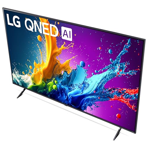 LG 43-Inch Class QNED80T Series LED Smart TV 4K Processor Flat Screen with Magic Remote AI-Powered with Alexa Built-in (43QNED80TUC, 2024)