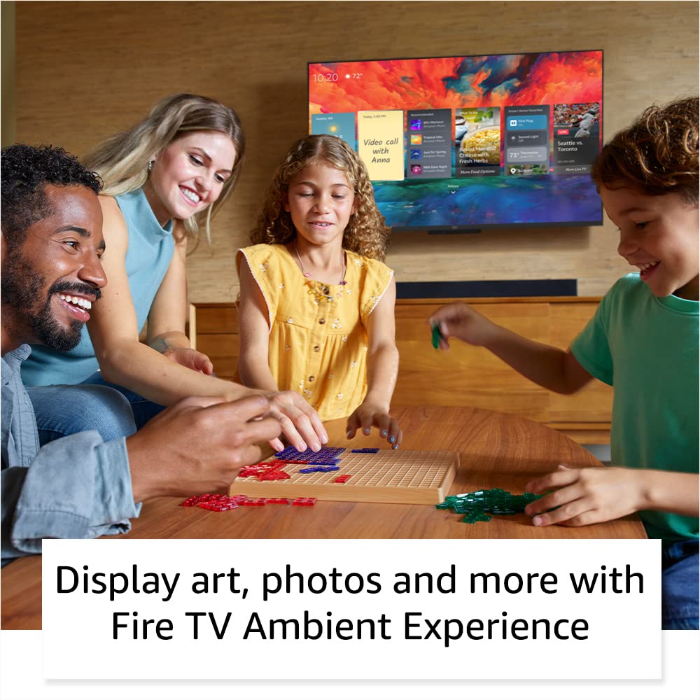 Amazon Fire TV 65" Omni QLED Series 4K UHD smart TV, Dolby Vision IQ, Fire TV Ambient Experience, local dimming, hands-free with Alexa