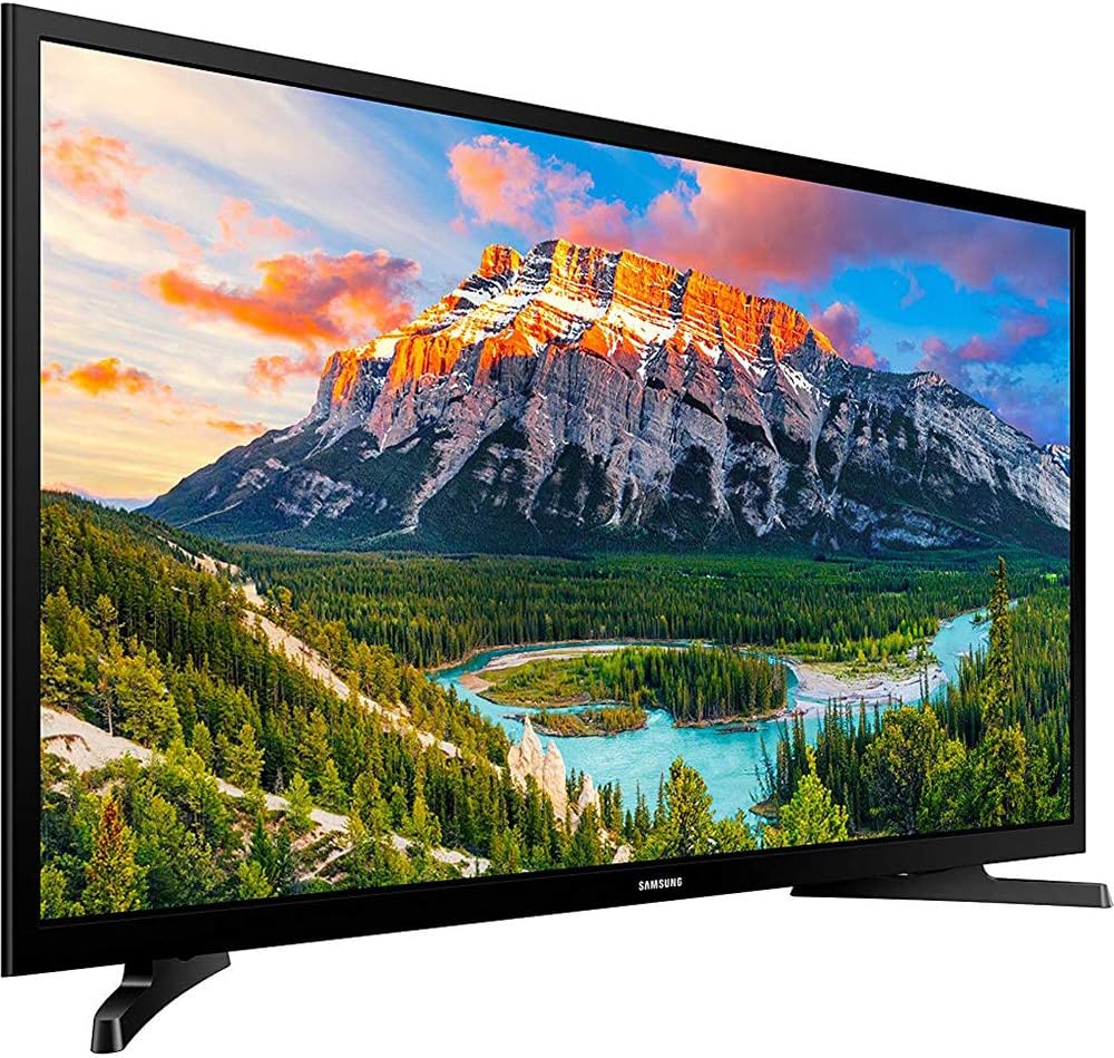 Samsung UN32N5300AFXZA 32-inch 1080p Smart LED TV, Black Bundle with Premiere Movies Streaming + Flat Wall Mount Kit + 6-Outlet Surge Adapter + 2X 6FT 4K HDMI 2.0 Cable