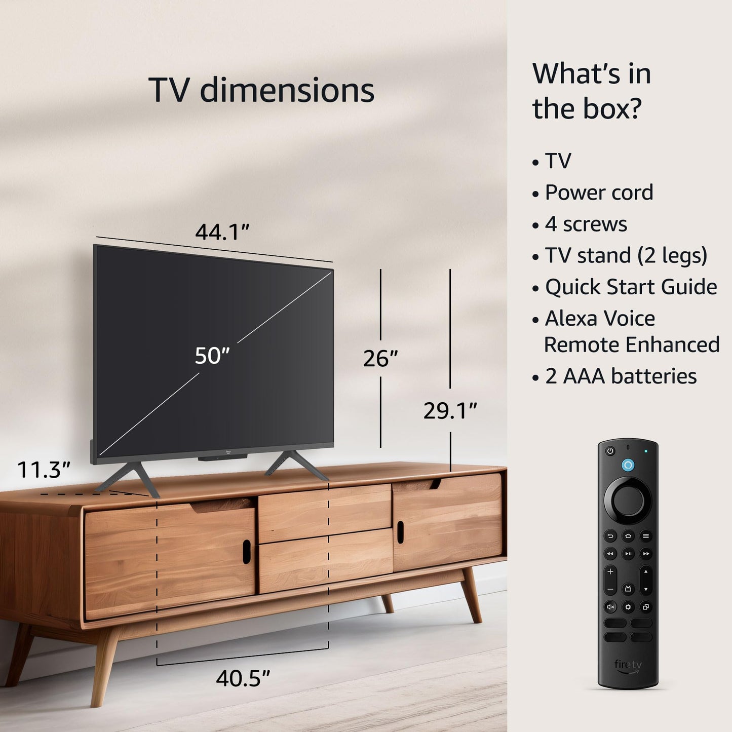 Amazon Fire TV 65" Omni QLED Series 4K UHD smart TV, Dolby Vision IQ, Fire TV Ambient Experience, local dimming, hands-free with Alexa