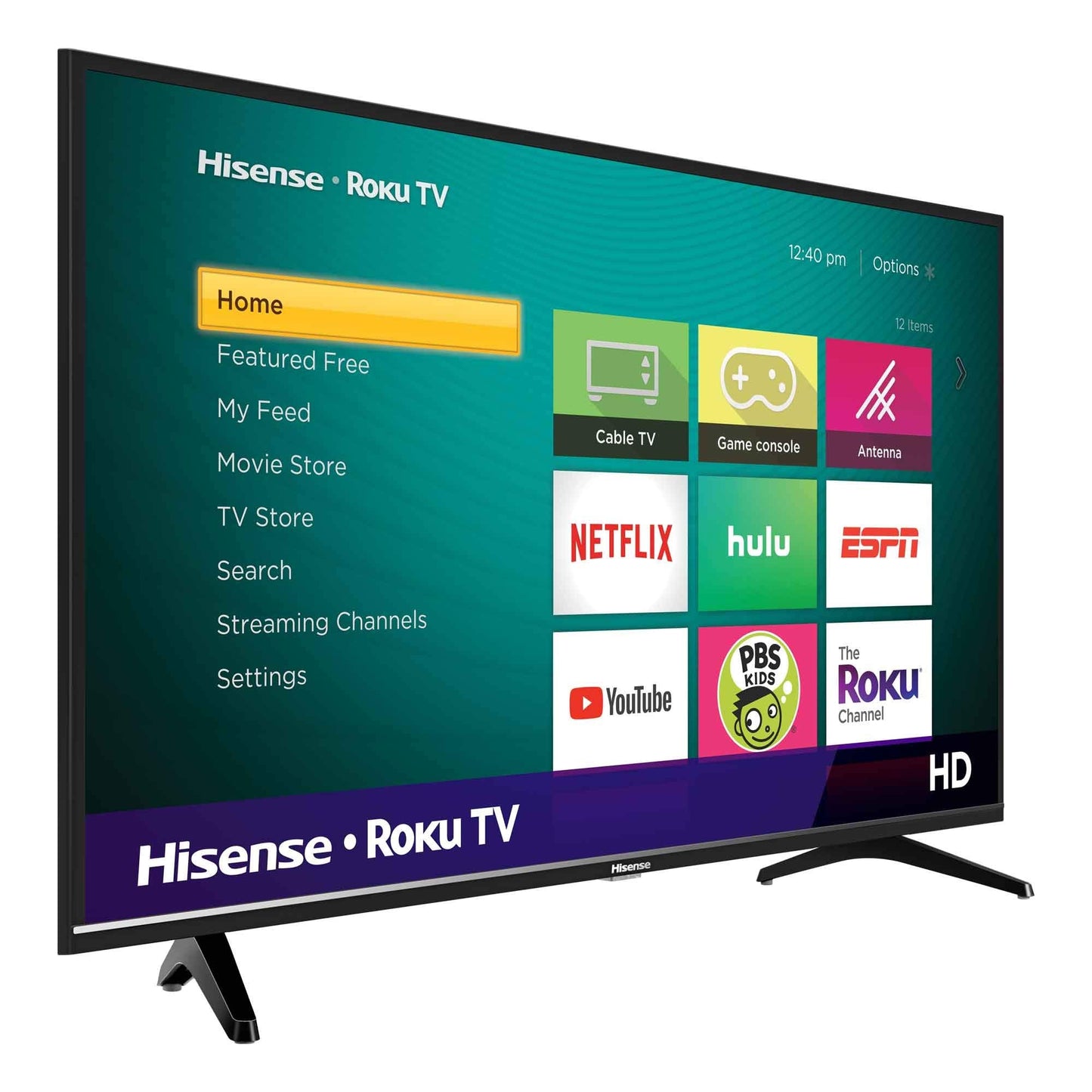 Hisense 40-Inch Class H4 Series LED Roku Smart TV with Alexa Compatibility (40H4F, 2020 Model)