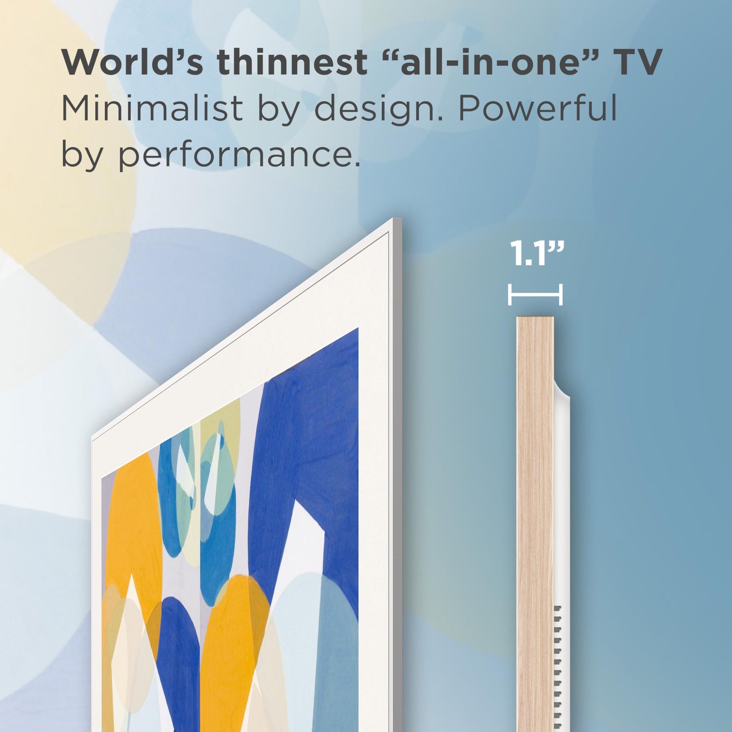 TCL 65-Inch Class NXTVISION Series QLED 4K UHD Google Smart TV Canvas Style Art Frame TV - QLED, 120hz, Matte Anti-Glare Screen, Free Bezel and Frame, Atmos, Free Art Included (65A300W, 2024 Model)