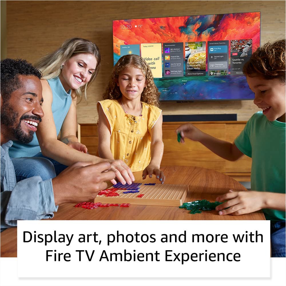Amazon Fire TV 65" Omni QLED Series 4K UHD smart TV, Dolby Vision IQ, Fire TV Ambient Experience, local dimming, hands-free with Alexa