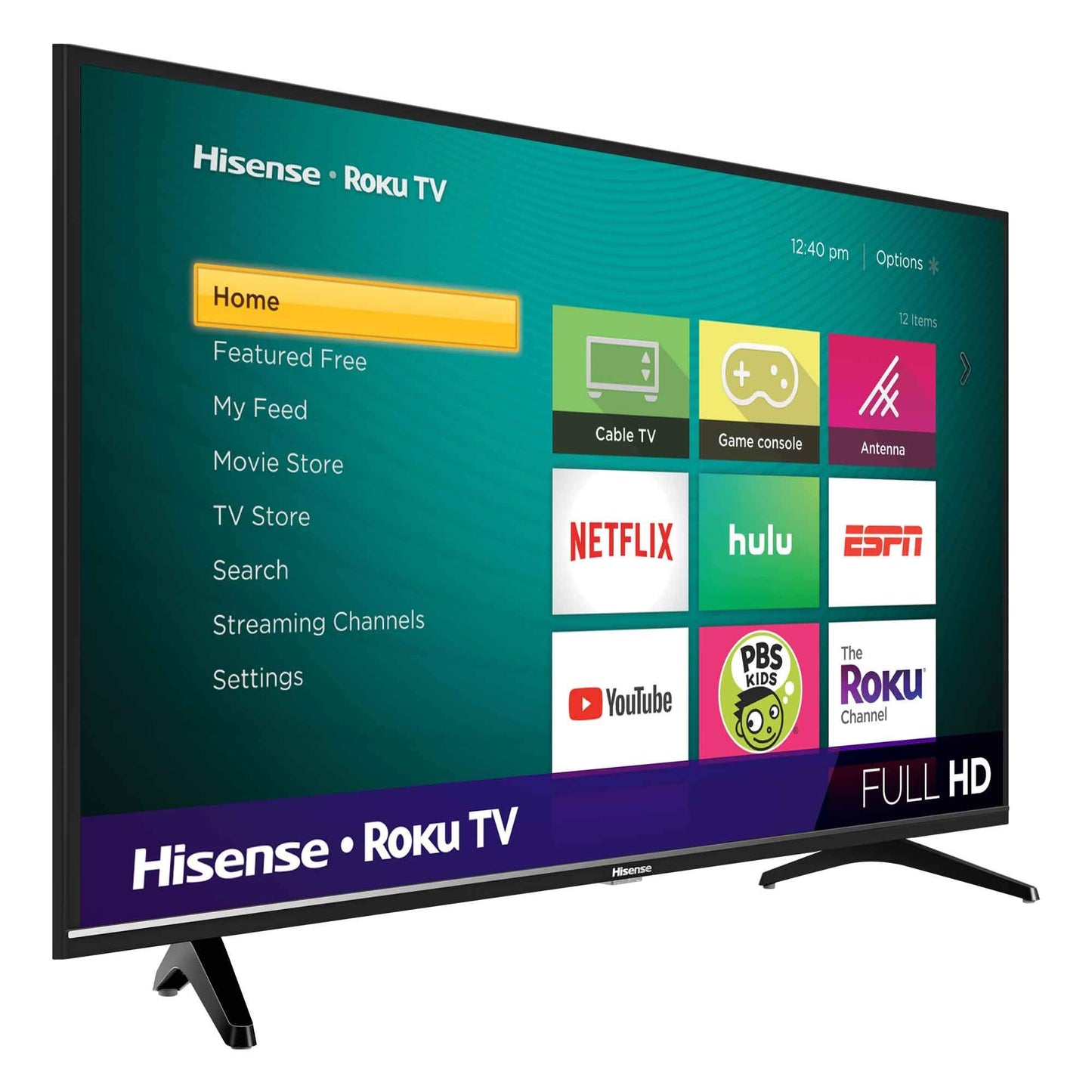 Hisense 40-Inch Class H4 Series LED Roku Smart TV with Alexa Compatibility (40H4F, 2020 Model)