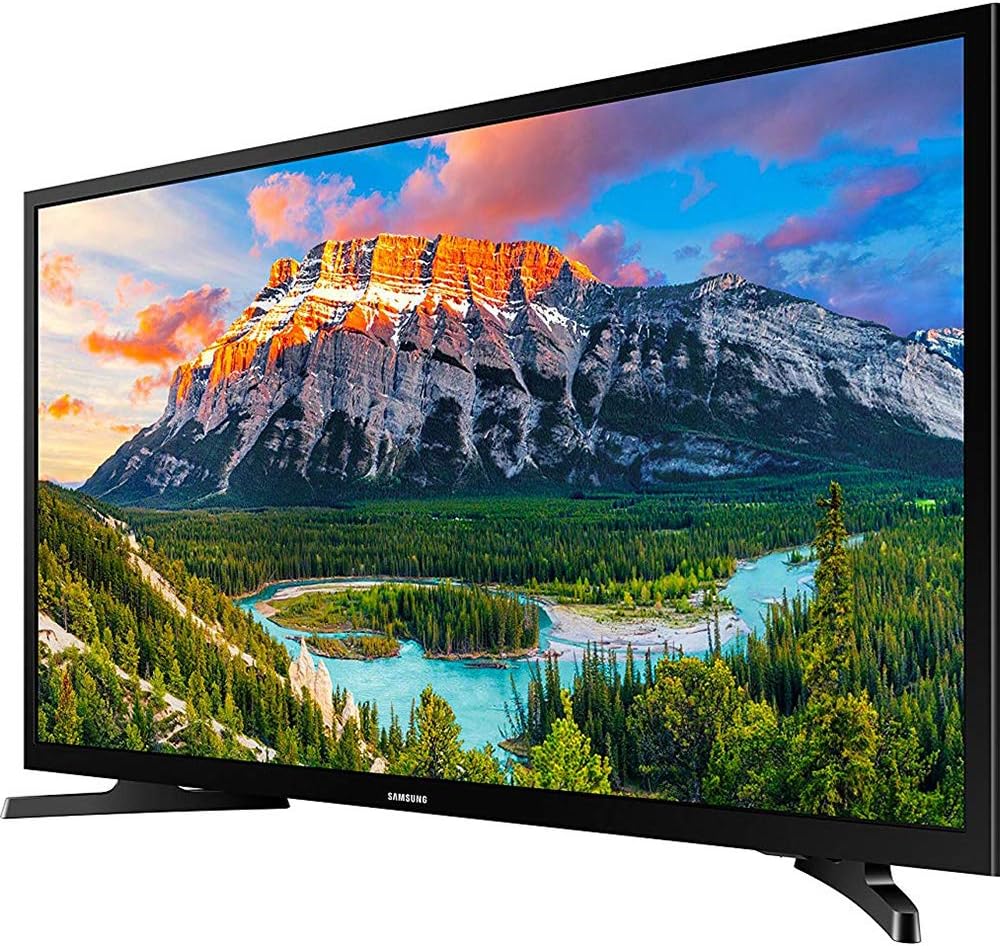 Samsung UN32N5300AFXZA 32-inch 1080p Smart LED TV, Black Bundle with Premiere Movies Streaming + Flat Wall Mount Kit + 6-Outlet Surge Adapter + 2X 6FT 4K HDMI 2.0 Cable