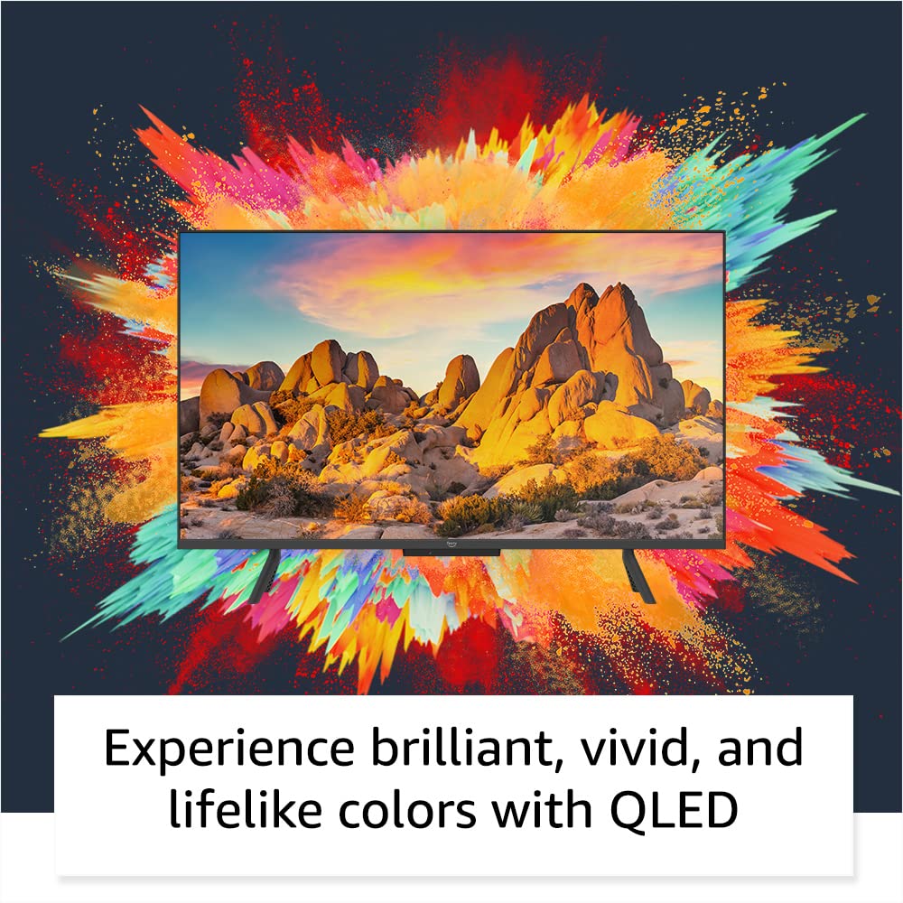 Amazon Fire TV 65" Omni QLED Series 4K UHD smart TV, Dolby Vision IQ, Fire TV Ambient Experience, local dimming, hands-free with Alexa