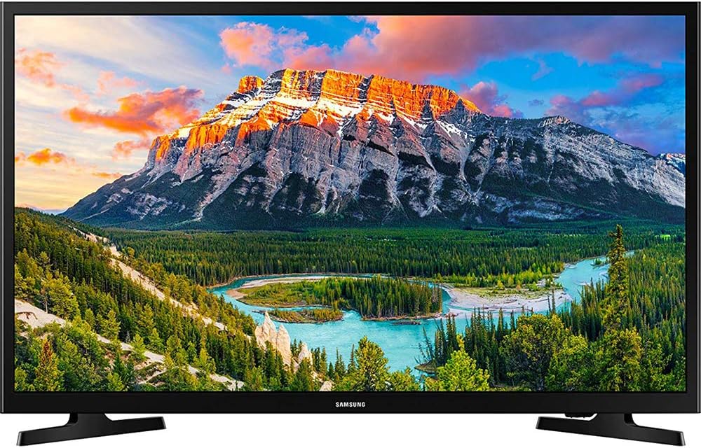 Samsung UN32N5300AFXZA 32-inch 1080p Smart LED TV, Black Bundle with Premiere Movies Streaming + Flat Wall Mount Kit + 6-Outlet Surge Adapter + 2X 6FT 4K HDMI 2.0 Cable