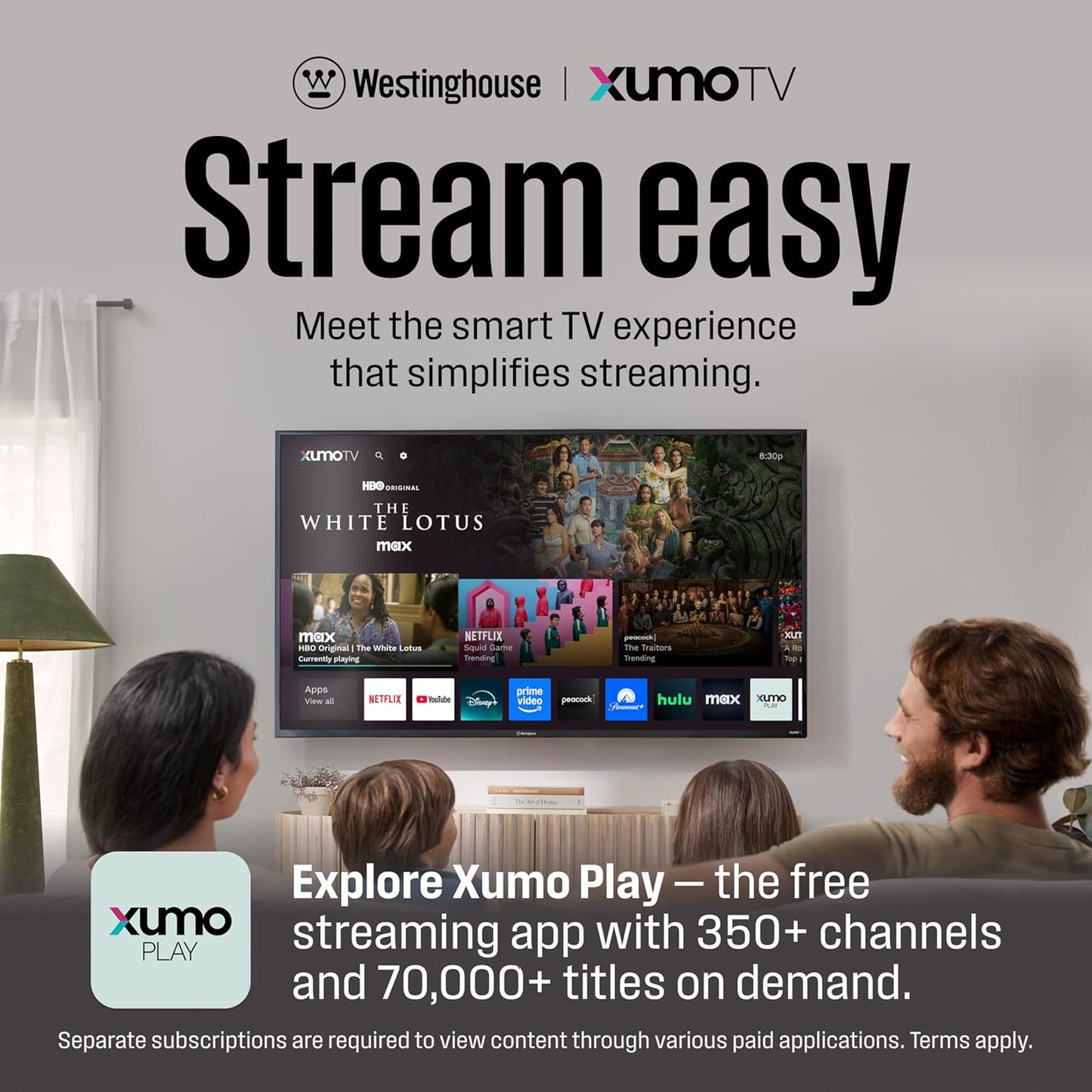 Westinghouse 40-inch Smart TV, FHD 1080P Xumo TV w/Voice Remote, Flat Screen LED Television w/Apple Home kit, Wi-Fi & Mobile Connectivity