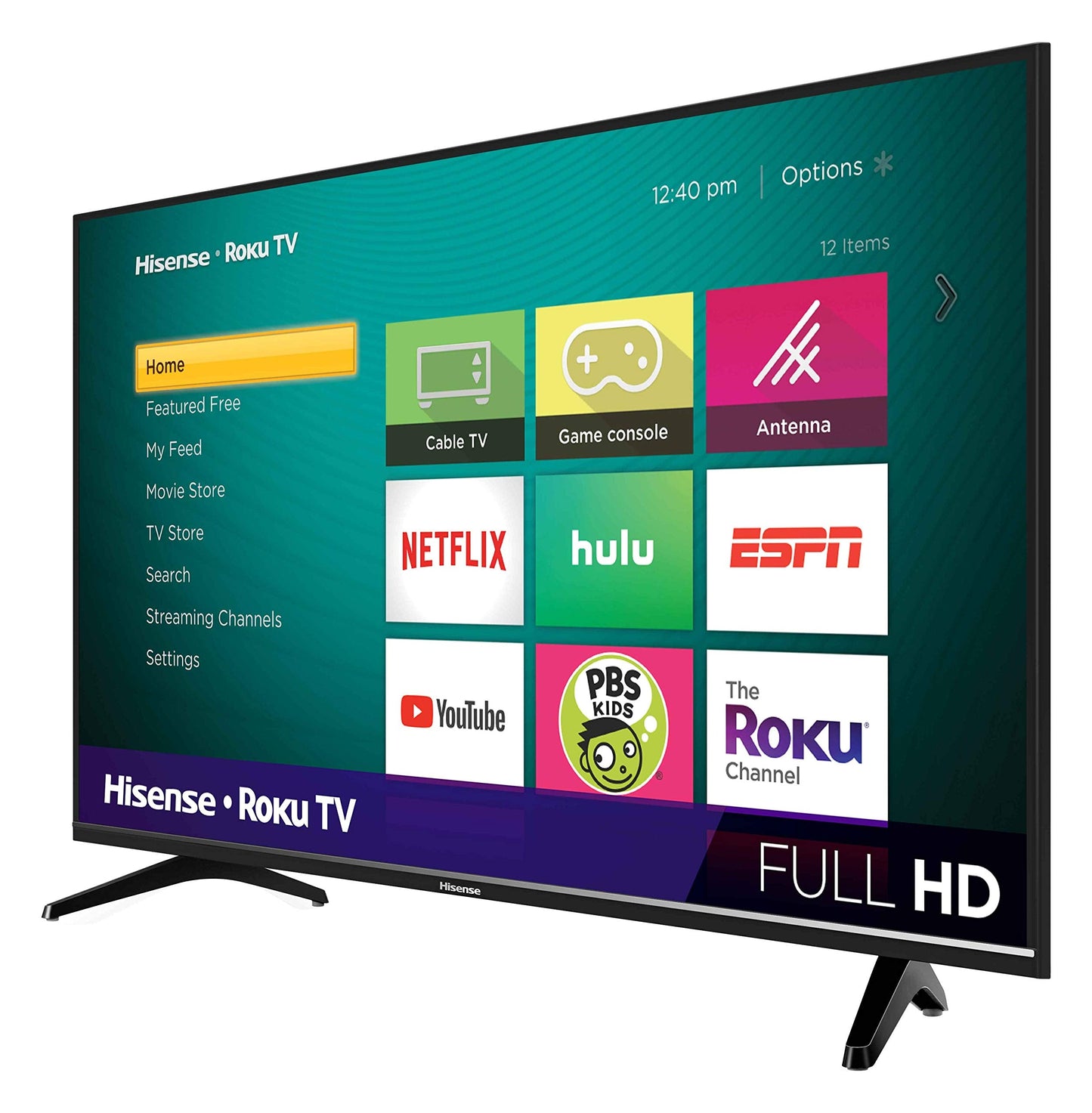 Hisense 40-Inch Class H4 Series LED Roku Smart TV with Alexa Compatibility (40H4F, 2020 Model)