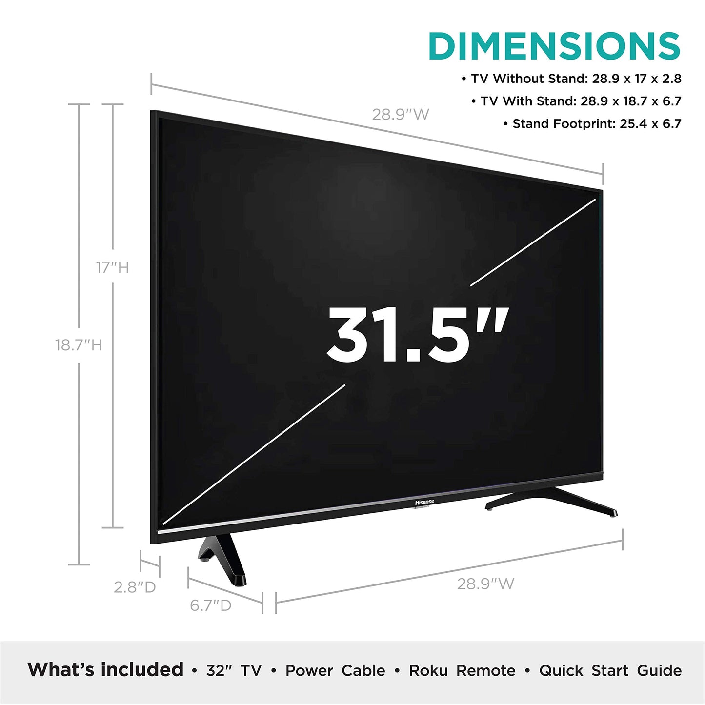 Hisense 40-Inch Class H4 Series LED Roku Smart TV with Alexa Compatibility (40H4F, 2020 Model)