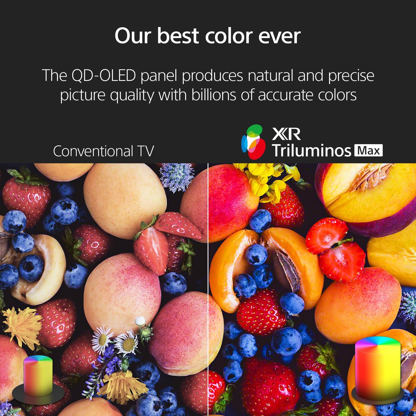 Sony QD-OLED 55 inch BRAVIA XR A95L Series 4K Ultra HD TV: Smart Google TV with Dolby Vision HDR and Exclusive Gaming Features for The PlayStation® 5 XR55A95L- Latest Model