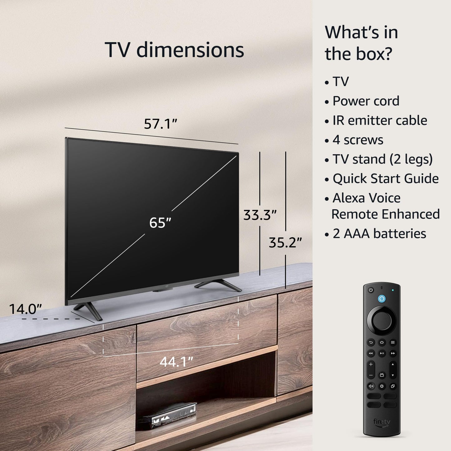 Amazon Fire TV 75" Omni Series, 4K UHD smart TV with Dolby Vision, hands-free with Alexa