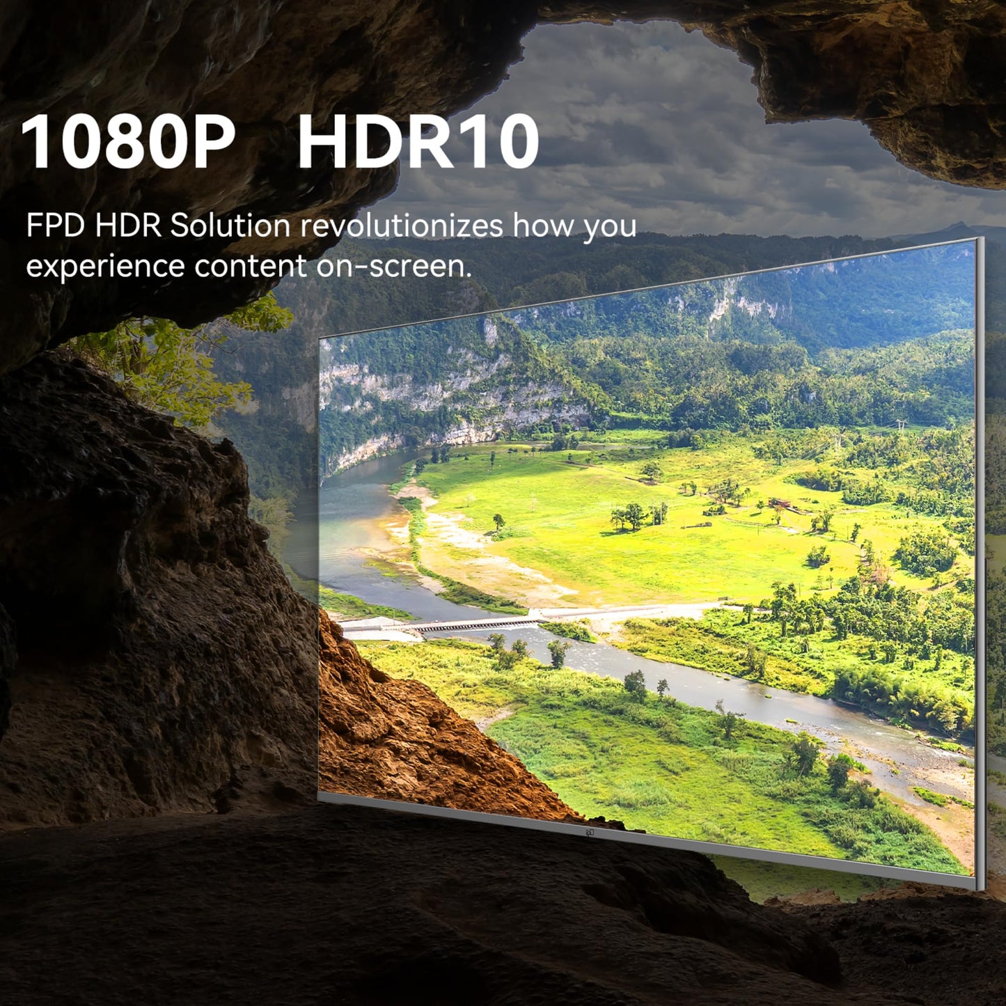 FPD 43 Inch Smart TV 4K UHD LED Flat Screen Google TV with Google Cast, Bluetooth, HDMI, Streaming Live, HDR 10, Dolby Vision, Ultra Slim Television(Canvas-Series, CG43-C3, 2025)