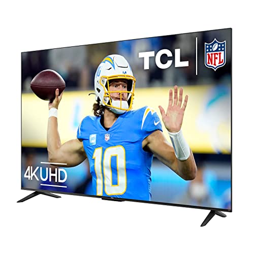 TCL 43-Inch Class S4 4K LED Smart TV with Roku TV (43S450R, 2023 Model), Dolby Vision, HDR, Dolby Atmos, Works with Alexa, Google Assistant and Apple HomeKit Compatibility, Streaming UHD Television
