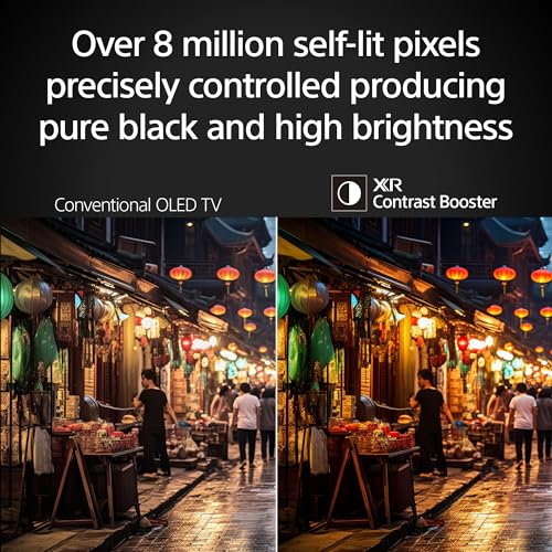 Sony BRAVIA 8 II 65 Inch TV, QD OLED, 4K Smart Google TV, XR Processor with AI Technology, Ultra Slim Design, 120hz Television, Dolby Vision/Atmos, Exclusive Features for PS5, K-65XR80M2, 2025 Model