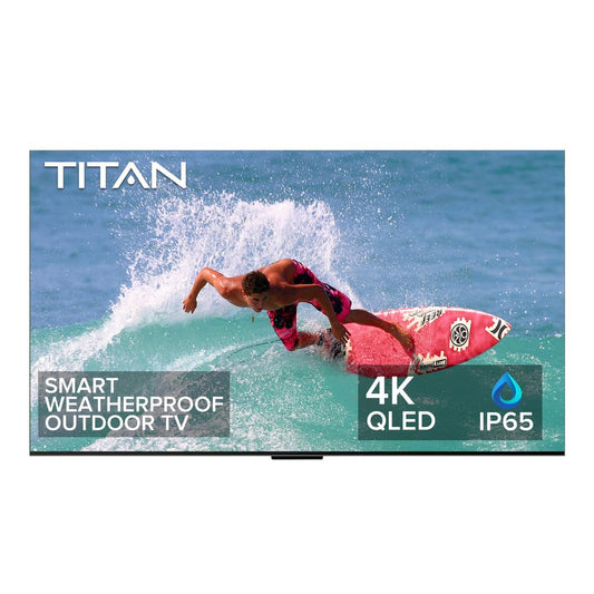Titan G300 Mini-LED QLED PRO 98 Inch Full Sun Outdoor TV 4K,3000 Nits Peak Brightness, IP65 Weatherproof Smart TV,Assembled in USA.