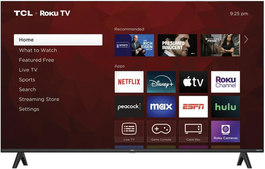 TCL 43S310R 43" Class S Class (1080p) FHD LED Smart TV with Roku TV (Renewed)