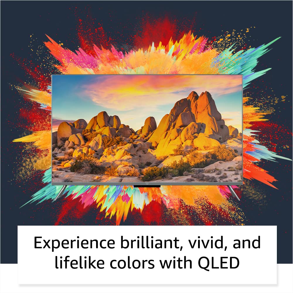 Amazon Fire TV 65" Omni QLED Series 4K UHD smart TV, Dolby Vision IQ, Fire TV Ambient Experience, local dimming, hands-free with Alexa